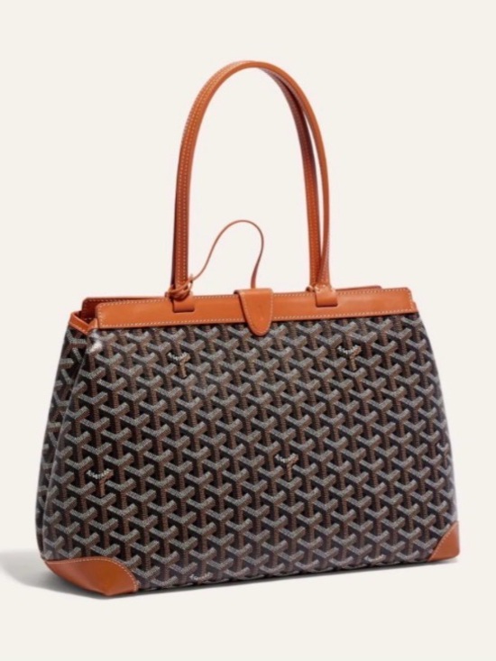 Goyard Handbags - Goyard Bellechasse PM Biaude Tote Black/Tan